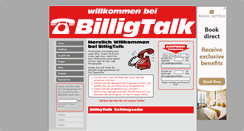 Desktop Screenshot of billigtalk.at